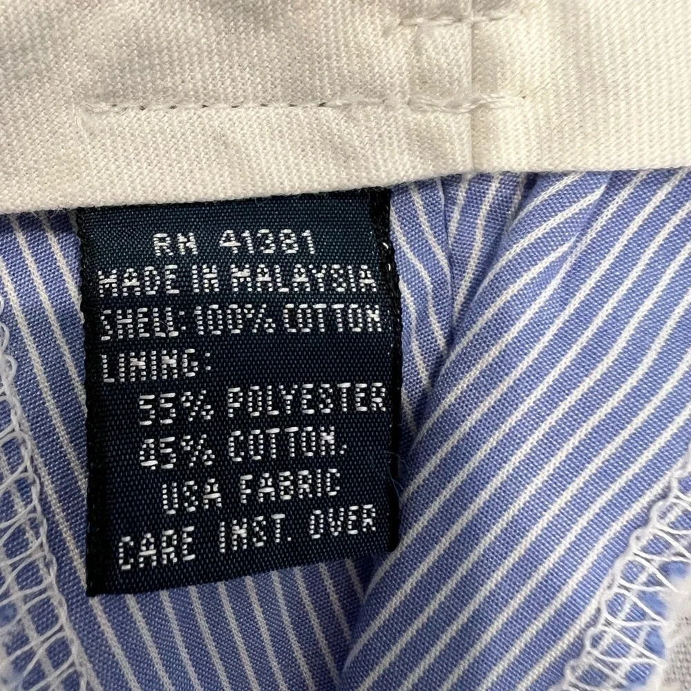 Ralph Lauren striped flat chino cruise Vacation trousers 32X30 Cotton Blend
